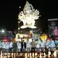 Bupati Tabanan Bali I Komang Gede Sanjaya meresmikan Patung Wisnu Murti. (Istimewa)