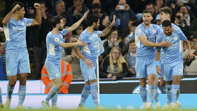 FOTO: Manchester City Kembali Puncaki Klasemen Liga Inggris