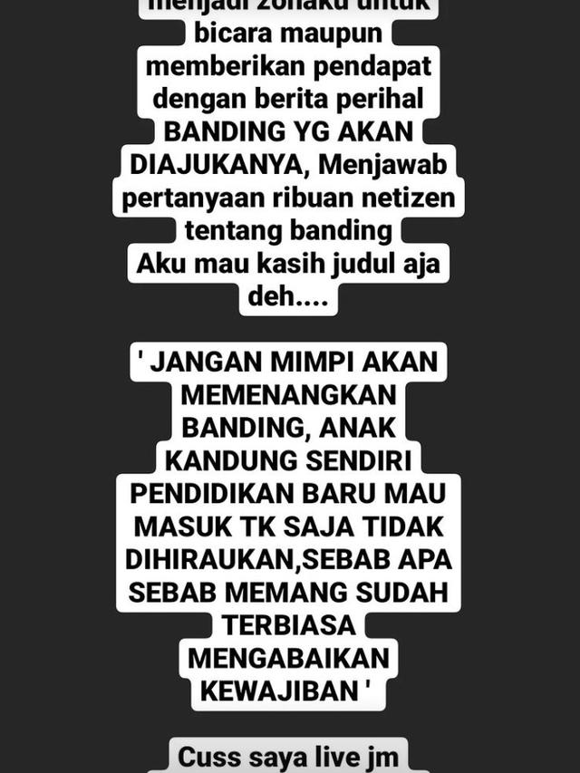 Unggahan Puput mantan istri Doddy Sudrajat. (Foto: Dok. Instagram @puput100ly)