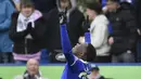 Pemain Leicester City, Patson Daka berselebrasi usai mencetak gol ke gawang Chelsea pada pertandingan lanjutan Liga Inggris di stadion King Power di Leicester, Inggris, Minggu (12/3/2023). Chelsea menang atas Leicester City dengan skor 3-1. (AP Photo/ Rui Vieira)