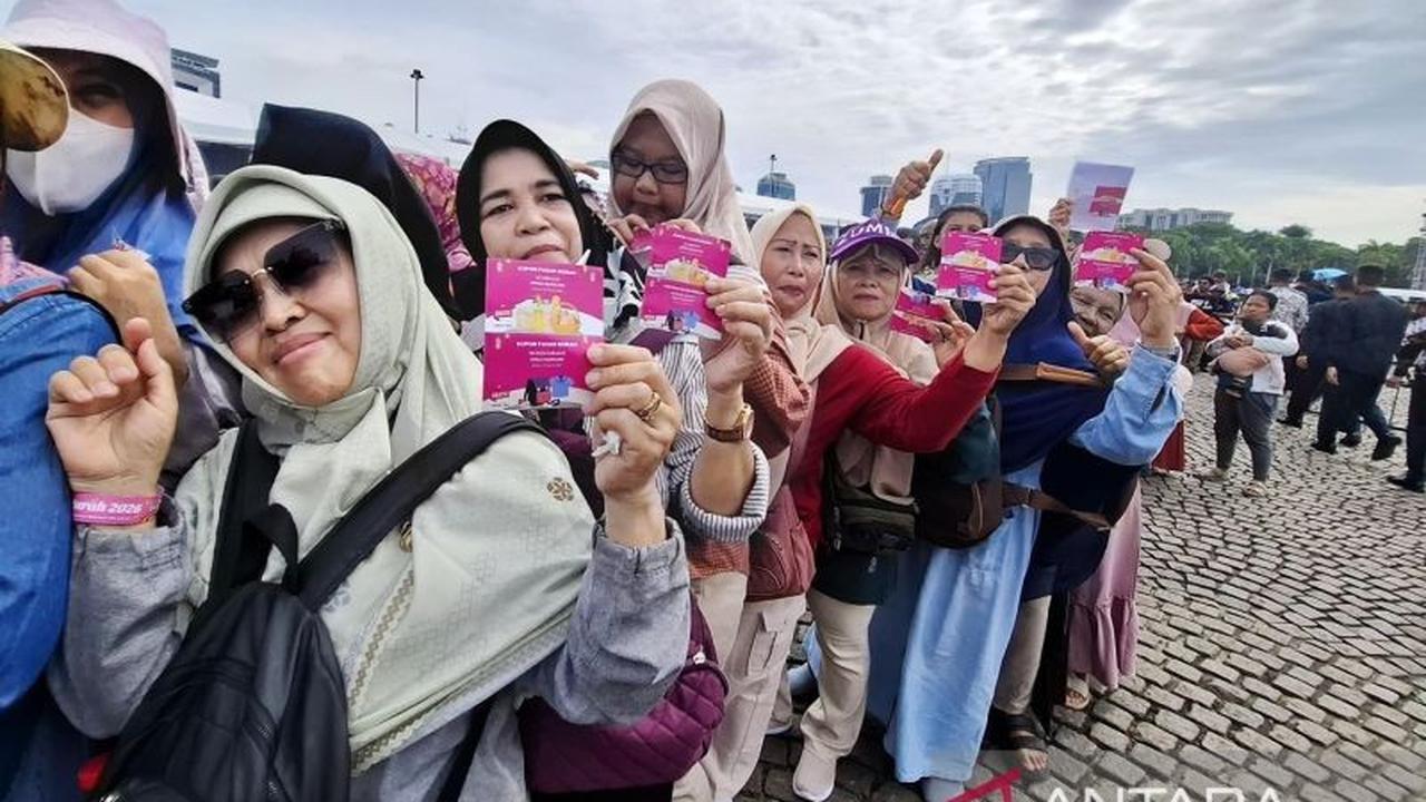 Bazar Rakyat Monas: Kupon Gratis Sembako Bantu Warga Penuhi Kebutuhan Pascalebaran