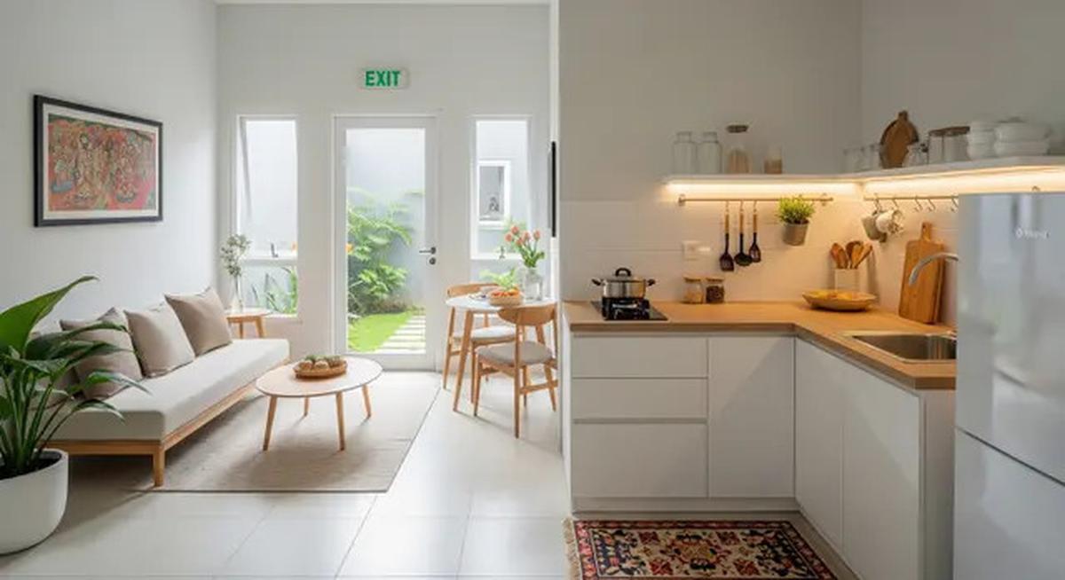 8 Model Dapur Minimalis dan Ruang Tamu Menyatu Tanpa Sekat, Cocok untuk Rumah Tipe 36