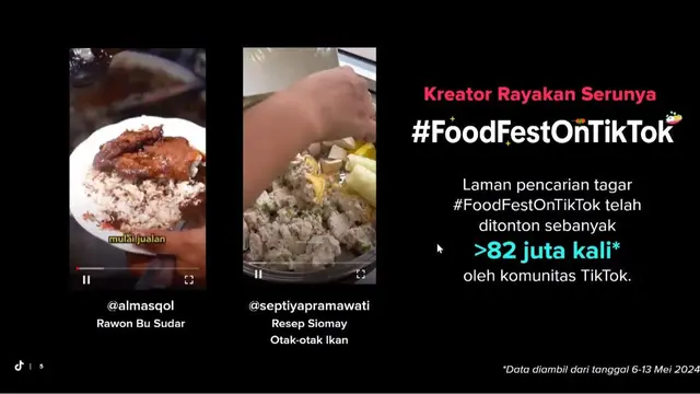 Konten kuliner di TikTok (Dok: TikTok)