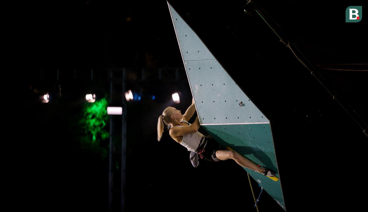 Menilik ke belakang, Ganbert sendiri merupakan seorang Juara Dunia pada tahun lalu, sekaligus peraih medali emas panjat tebing putri pertama di Olimpiade saat Olimpiade Tokyo 2020. (Bola.com/Bagaskara Lazuardi)