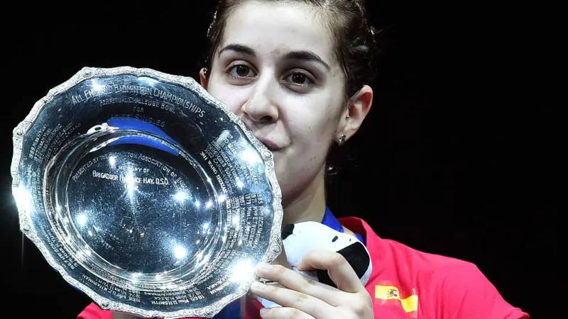 Tunggal putri Spanyol Carolina Marin