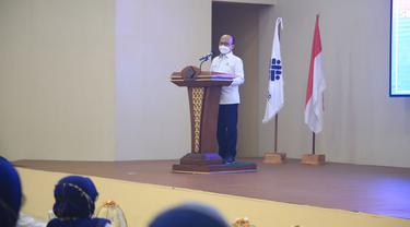 Sekjen Anwar di Balai Besar Pelatihan Vokasi dan Produktivitas Makassar, Selasa (22/2/2022).