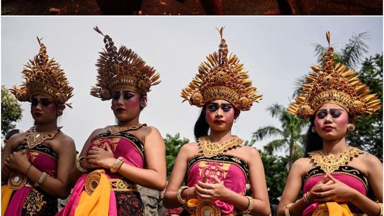 FOTO: Parade Ogoh-Ogoh Menyambut Nyepi hingga Paling Ekstrem Lukat Geni Meriahkan Sejumlah Kota Besar di Indonesia