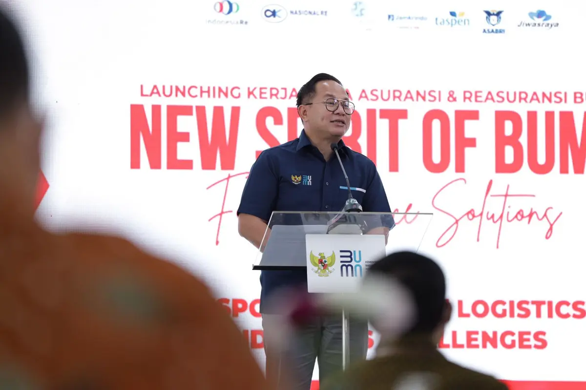 Kementerian Badan Usaha Milik Negara (BUMN) resmikan kerjasama Koasuransi Merah Putih pada Senin (11/10)