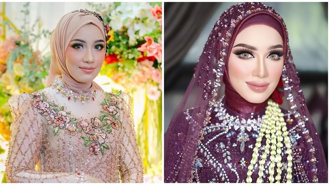 6 Potret Detail Makeup Amira Karaman Istri Reza Zakarya dari Lamaran hingga Nikah