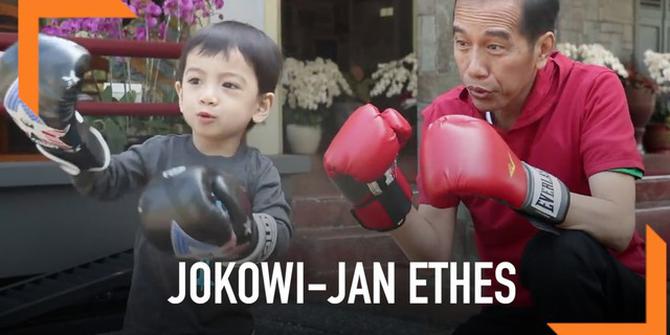 VIDEO: Momen Lucu Jokowi dan Jan Ethes
