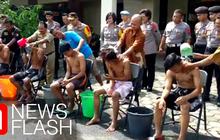 VIDEO: 5 Remaja Pelaku Video Mandi di Atas Motor Dimandikan Di Mapolres Karanganyar