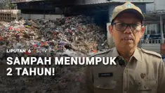 Sampah di TPS Rusun Waduk Pluit, Jakarta Utara, menumpuk selama 2 tahun. Koq bisa, katanya armada pengangkut kurang, sehingga sampah tidak semuanya terangkut.