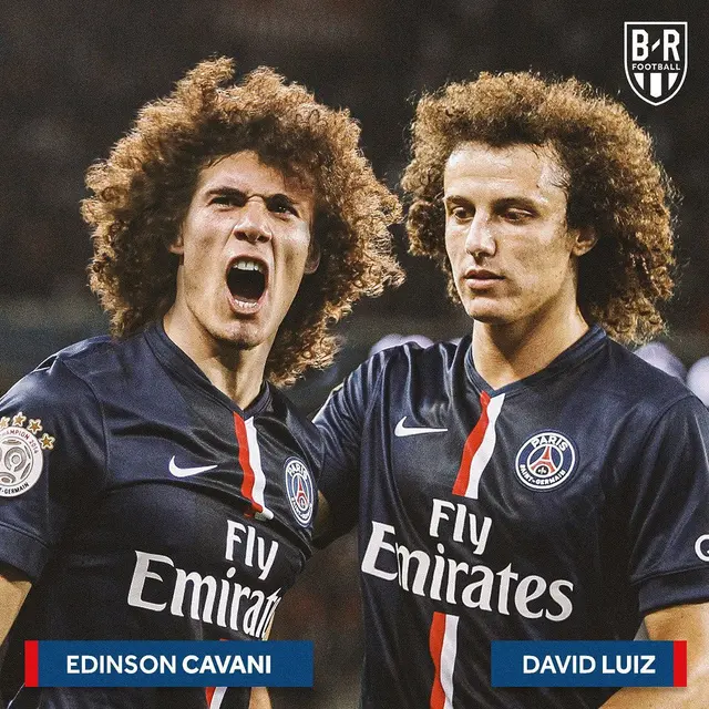 Edison Cavani dan David Luiz