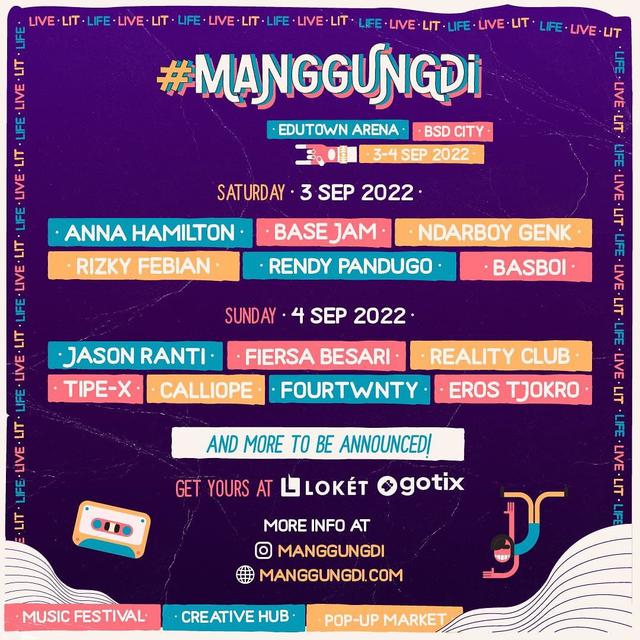 Line Up Acara ManggungDi Festival. (instagram.com/manggungdi)