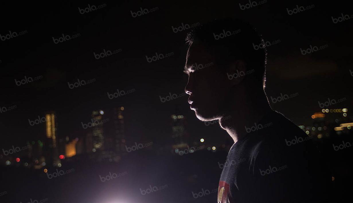 Sebelumnya Daud Yordan baru saja mengharumkan nama bangsa dengan meraih sabuk juara interim Internasional kelas ringan WBA di Uruguay. (Bola.com/Vitalis Yogi Trisna) 