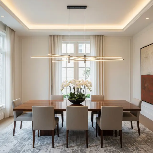 Model Lampu Gantung untuk Ruang Makan (AI Generated)