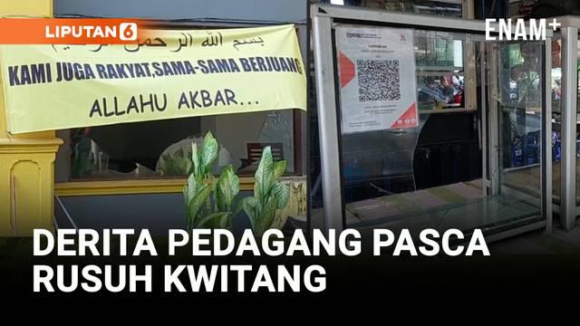 Derita Pedagang Usai Bentrokan di Kwitang I Liputan6Pasca bentrokan di kawasan Kwitang, Senin pagi, sebagian pedagang mulai kembali berjualan. Namun, banyak peralatan dagang rusak akibat amukan massa.