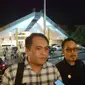 Ketua KPU Manado Ferley B Kaparang didampingi Ketua Divisi SDM, Ramly Pateda pada, Jumat (13/9/2024).