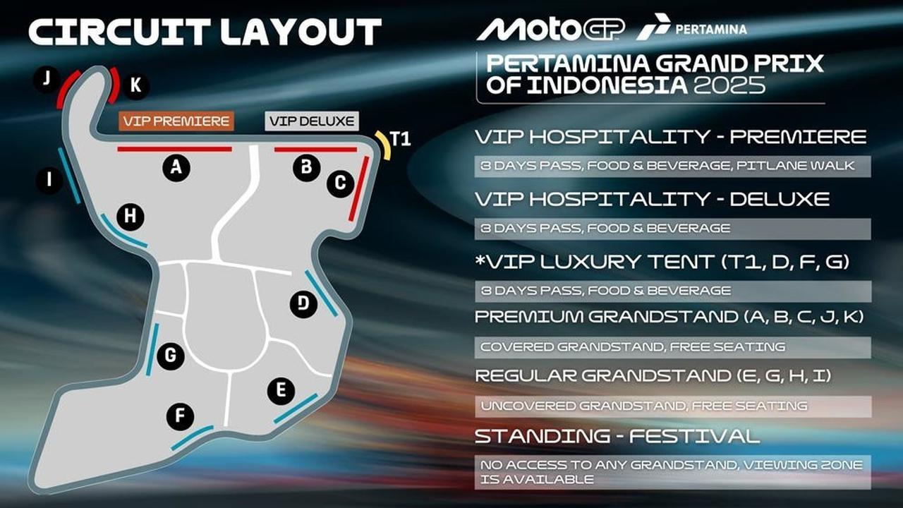 Layout Sirkuit Mandalika untuk MotoGP Indonesia 2025. (c) MotoGPMandalika.com