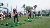 Turnamen golf bertajuk Unlock the Limit yang digelar di Damai Indah Golf – BSD Course, Minggu (25/6/2023).