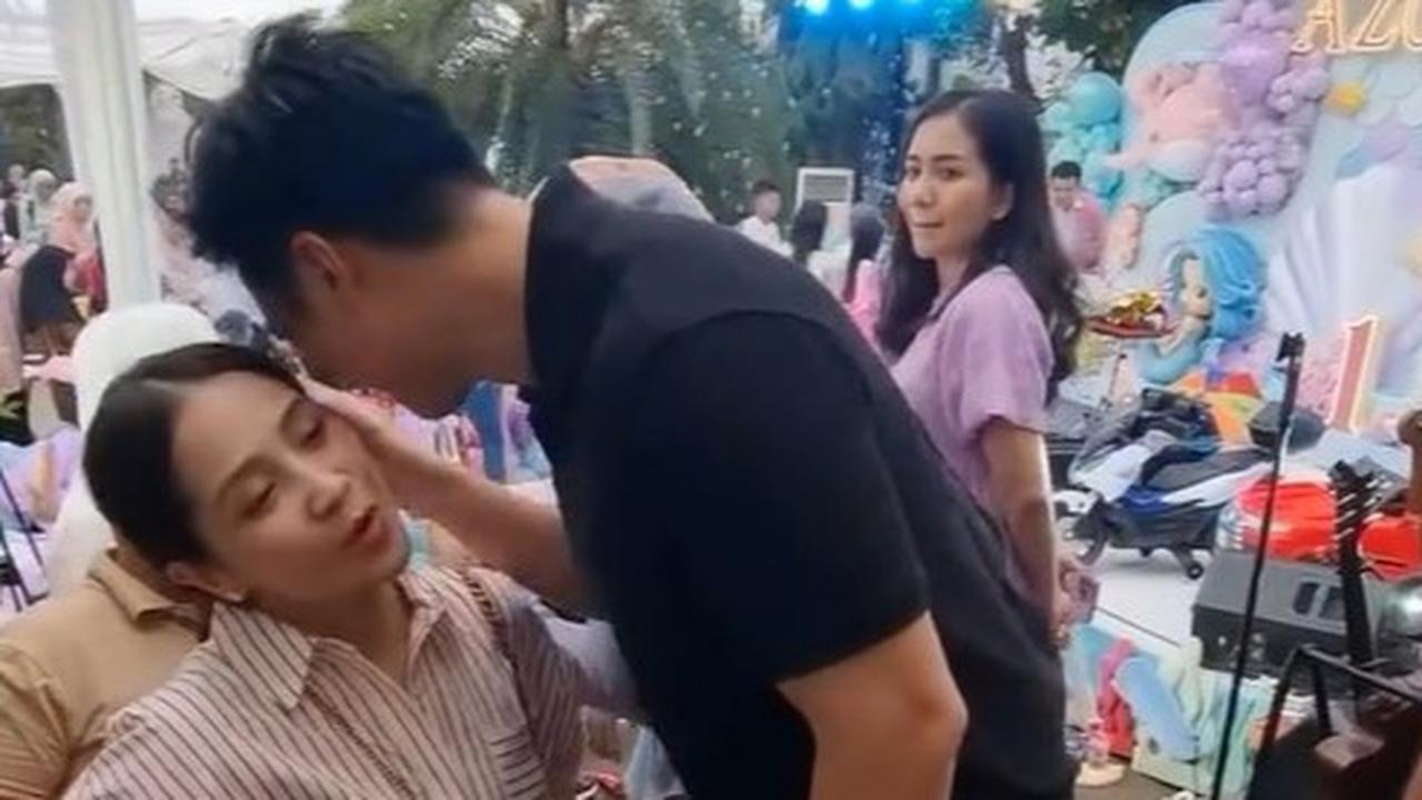 Sikap Baim Wong Elus Kepala Nagita di Ultah Azura Anak Aurel Hermansyah Tuai Cibiran