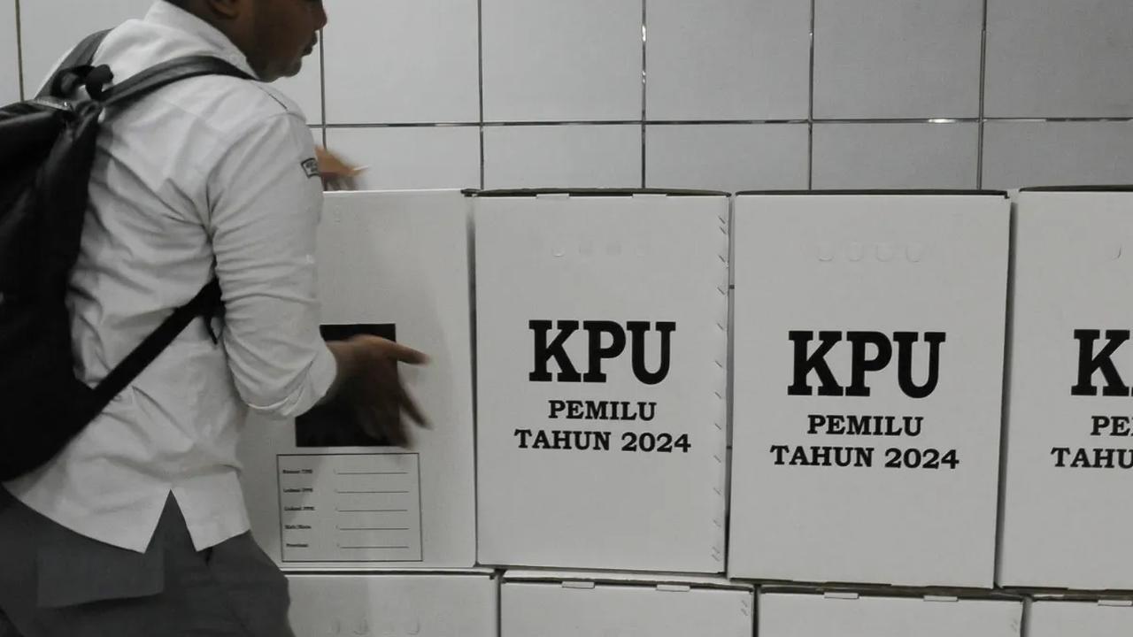 Distribusi tahap pertama untuk Pemilu 2024 ini belum termasuk dengan surat suara.