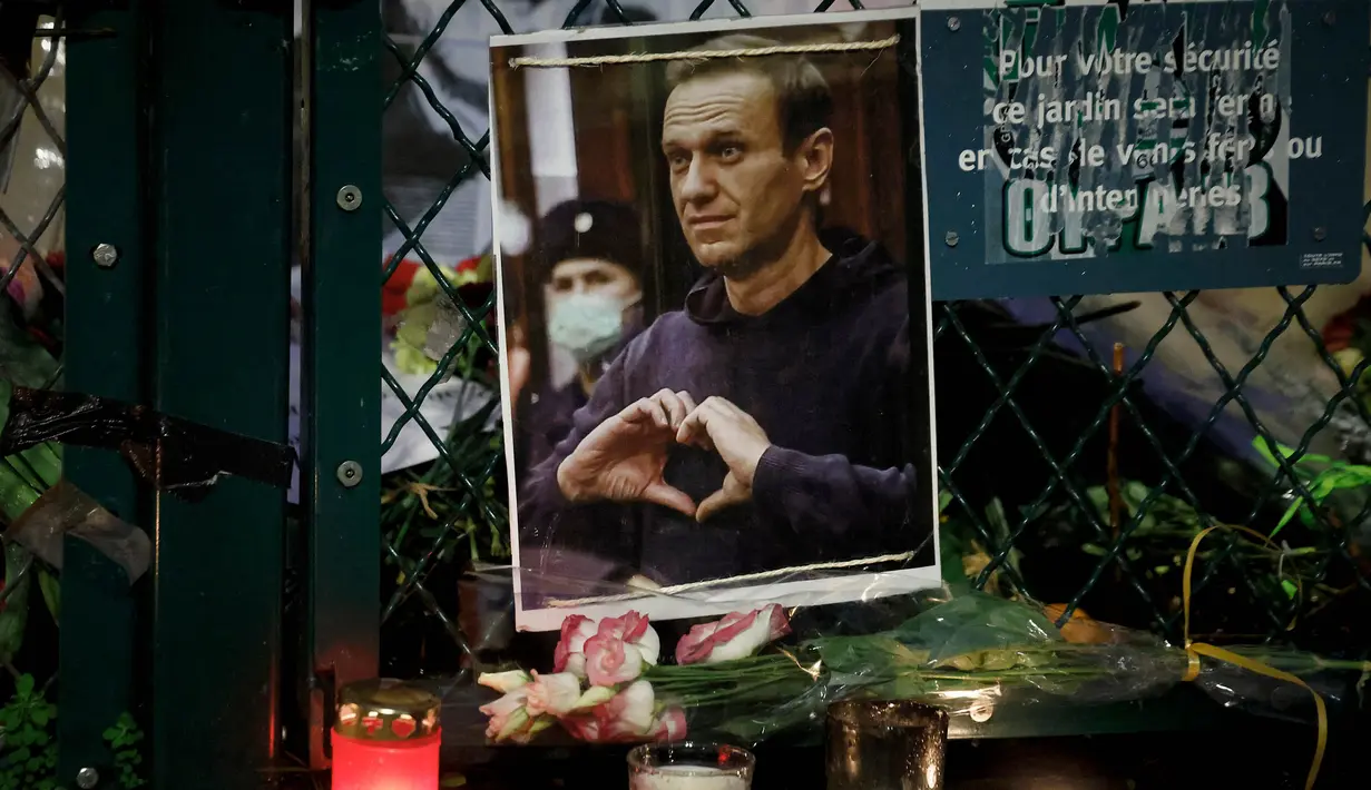 Alexei Navalny dinyatakan meninggal dunia pada Jumat (16/2/2024) lalu di tempat dimana dia menjalani hukuman 30 tahun penjara. Ia meninggal pada usia 47 tahun. (Ludovic MARIN/AFP)