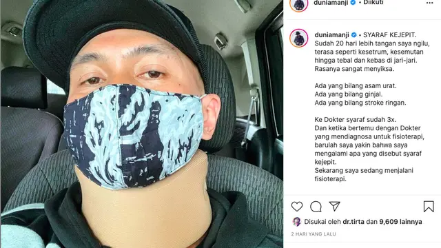 Anji Curhat Alami Syaraf Kejepit Hingga Leher Digips