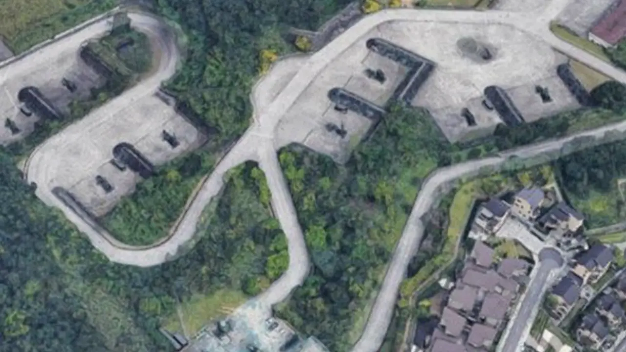 Citra Google Maps yang memperlihatkan pangkalan militer rahasia Taiwan. (Screen Grab)
