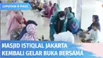 Bulan Ramadan kali ini, Masjid Istiqlal kembali ramai dengan jamaah. Ribuan menu buka puasa pun kembali disediakan dan dibagikan kepada para jemaah yang hadir. Sebelumnya dalam 2 tahun terakhir kegiatan ini tertunda lantaran adanya pandemi Covid-19.