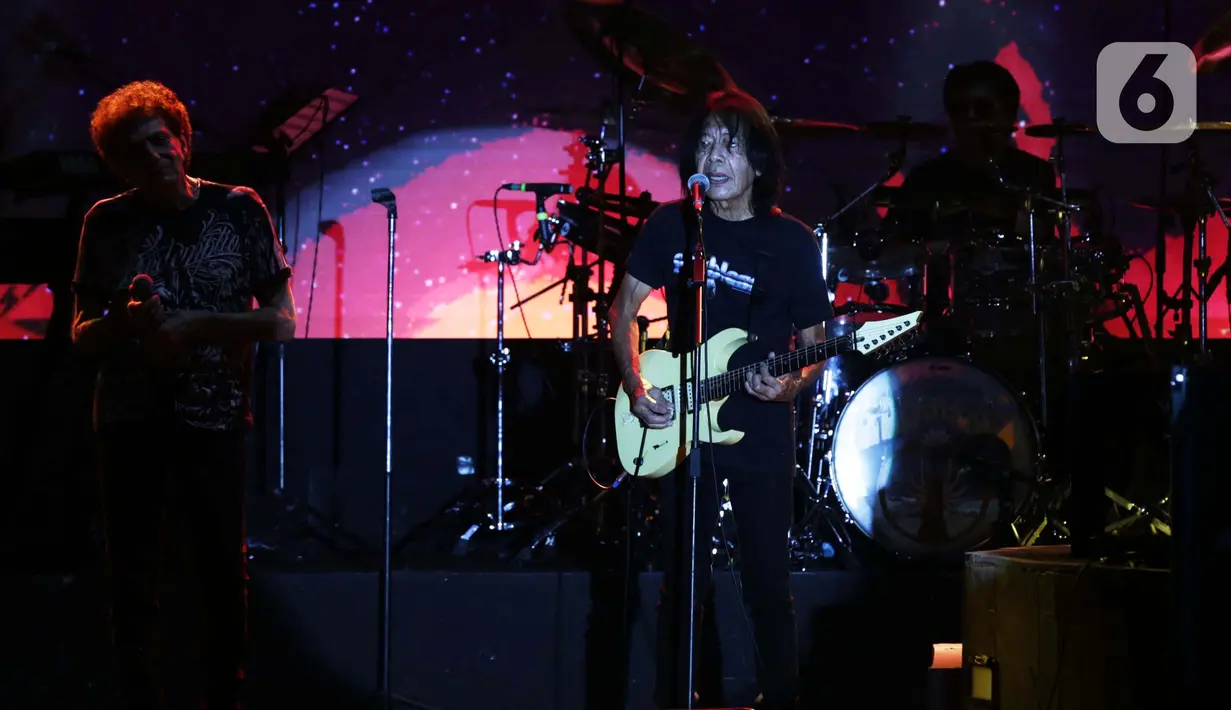 Festival dan Pameran tersebut sebagai perayaan 50 tahun perjalanan karier grup musik rock tersebut (Liputan6.com/Helmi Fithriansyah)