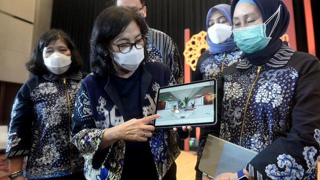 Dirjen IKMA, Gati Wibawaningsih saat di pembukaan ii-Motion 2021 di ICE BSD, Tangerang Selatan, Kamis (3/5/2021).