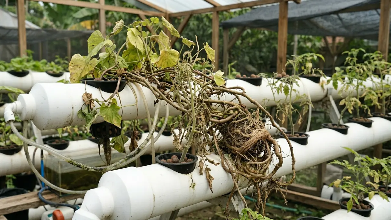 Penyebab dan Cara Mengatasi Tanaman Hidroponik di Pipa PVC Tidak Berbuah (Foto: Gemini AI)