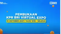 Launching KPR BRI Virtual Expo vol 2, Jumat (15/10/2021).