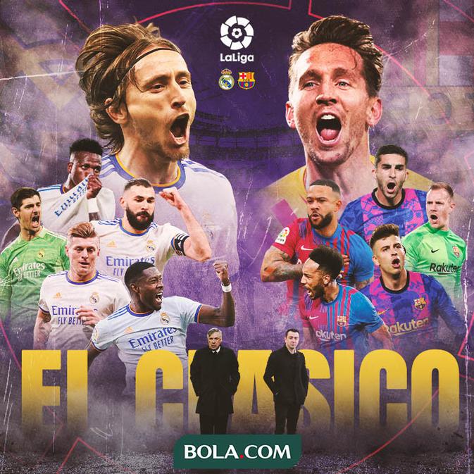 La Liga - El Clasico - Real Madrid Vs Barcelona (Bola.com/Adreanus Titus)