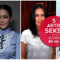 Mengintip 5 artis yang masih tampil seksi di usia 40-an. (Foto: Bintang Pictures, Desain: Nurman Abdul Hakim/Bintang.com)