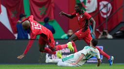 Uniknya, mereka menjadi satu-satunya tim yang melaju ke babak 16 besar tanpa mencetak gol dari para pemainnya. Ini menjadi sejarah baru yang tercipta di Piala Afrika. (AP Photo/Mosa'ab Elshamy)