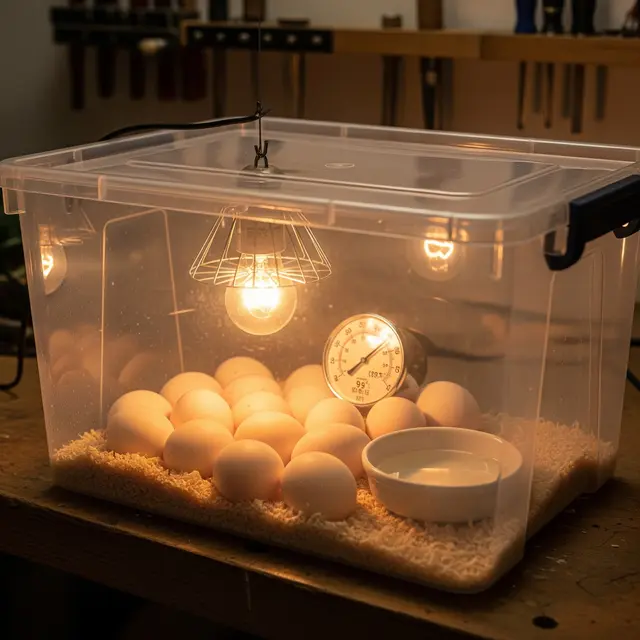 Menetaskan Telur Ayam Menggunakan Lampu Bohlam (Gemini AI)