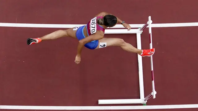 FOTO: Sydney McLaughlin Pecahkan Rekor Dunia di Olimpiade Tokyo 2020