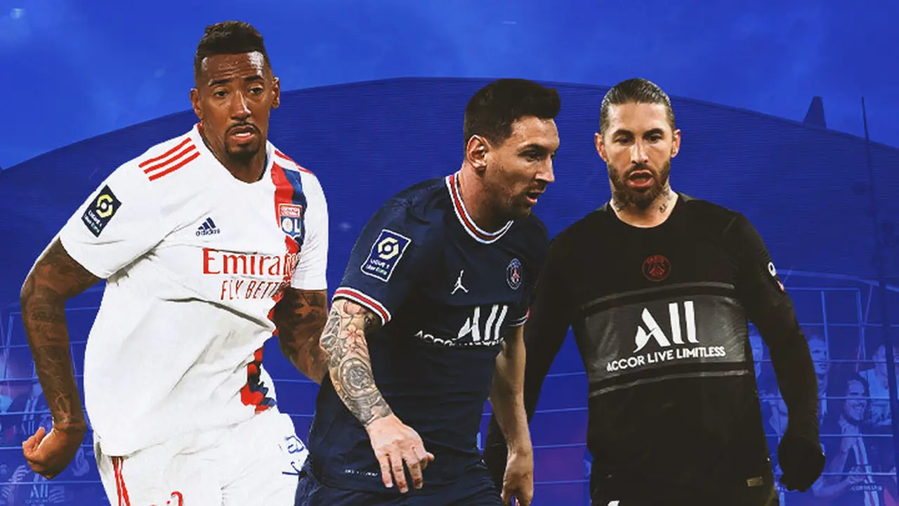 Ilustrasi - Jerome Boateng, Lionel Messi, Sergio Ramos