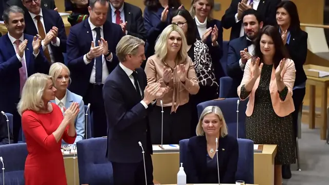 PM Swedia terpilih untuk kedua kalinya. (AP)