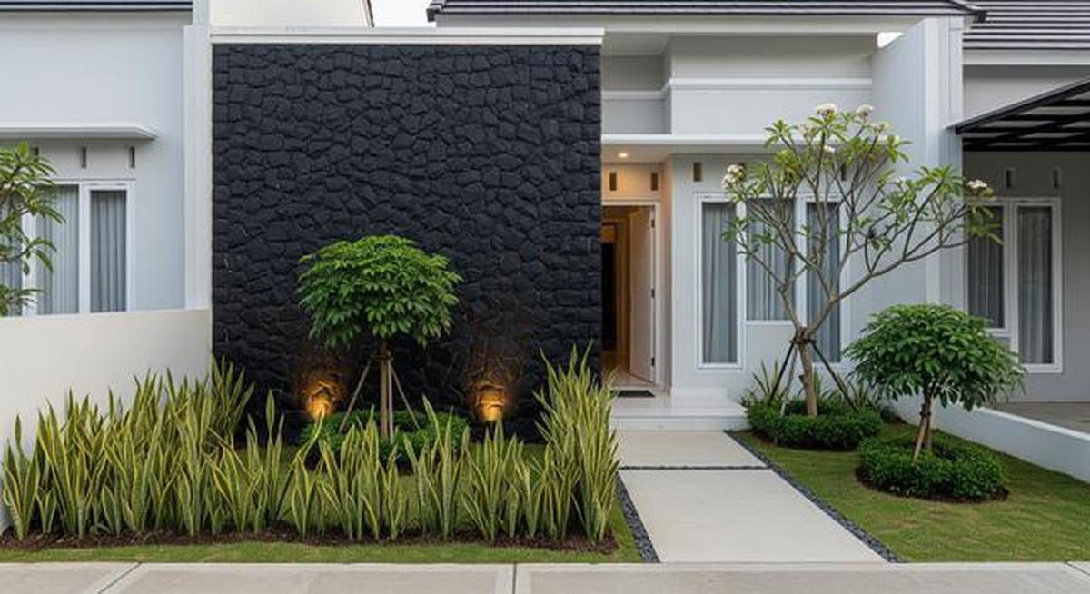 8 Model Batu Alam Depan Rumah Minimalis, Jadi Elegan Meski Tak Besar