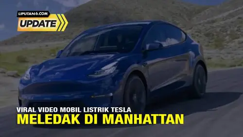 Tidak Benar Video Mobil Listrik Tesla Meledak di Manhattan