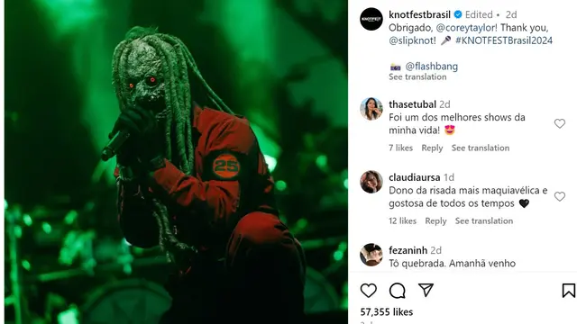 Corey Taylor vokalis Slipknot