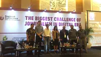 Konferensi internasional yang dihelat oleh Aliansi Jurnalis Independen di Hotel JS Luwansa, Jakarta, Selasa (6/8/2019). (Liputan6.com/Muhammad Radityo Priyasmoro)