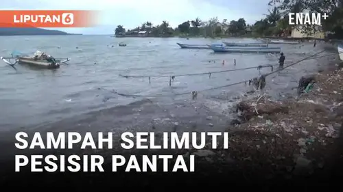 VIDEO: Penampakan Pesisir Pantai Desa Passo Ambon yang Diselimuti Sampah