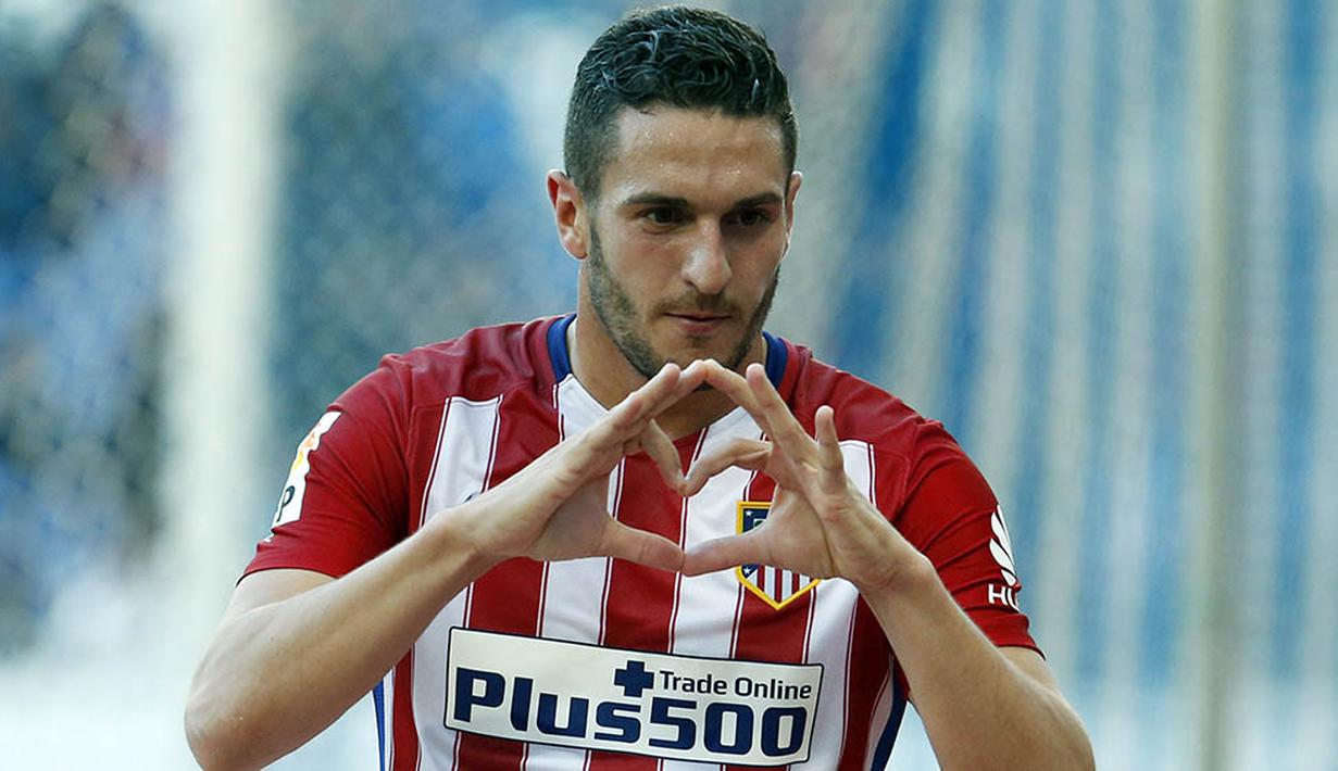 2. Koke, menjalani debut di Atletico dua tahun lalu berkat kesempatan yang diberikan oleh Diego Simeone. Musim ini gelandang berusia 24 tahun itu berhasil menyumbangkan 13 asist pada ajang La Liga Spanyol. (AFP/Pau Barrena)