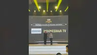 Kanal Indonesiana.TV milik Kementerian Pendidikan, Kebudayaan, Riset, dan Teknologi (Kemendikbudristek) berhasil meraih penghargaan CNN Indonesia Award untuk kategori Best Digital Innovation for Education and Culture pada Senin 13 Mei 2024 di Bali. (Ist)