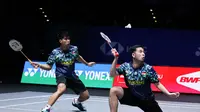 Perjuangan Sabar Karyaman Gutama/Moh Reza Pahlevi Isfahani saat lolos ke semifinal All Enfland 2025. (Istimewa)