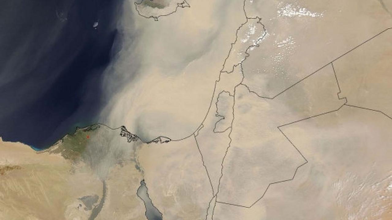 Penampakan badai pasir Timur Tengah tertangkap satelit NASA